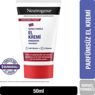 Neutrogena Norveç Formülü El Kremi Parfümsüz 50 ml - Neutrogena