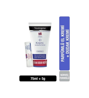 Neutrogena Parfümlü El Kremi + Dudak Nemlendirici Hediyeli - Neutrogena