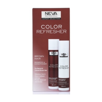 Neva Color Refresher Renk Yenileyici Kahve Şampuan ve Krem Set 300 ml - Neva