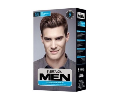 Neva Men Amonyaksız Krem Saç Boyası Seti 5/0 Kahve - Neva