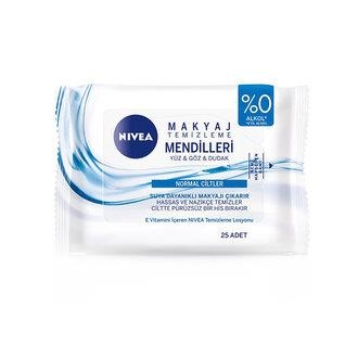 Nivea 3'Ü 1 Arada Makyaj Temizleme Mendili Normal Cilt 25 Adet - Nivea