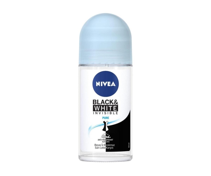 Nivea Invisible Black White Pure Roll-On Deodorant 50 ml Kadın - 1