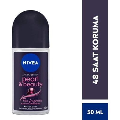 NIVEA Kadın Roll On Deodorant Pearl&Beauty Fine Fragrance,48 Saat Anti-perspirant Koruma 50ml - Nivea
