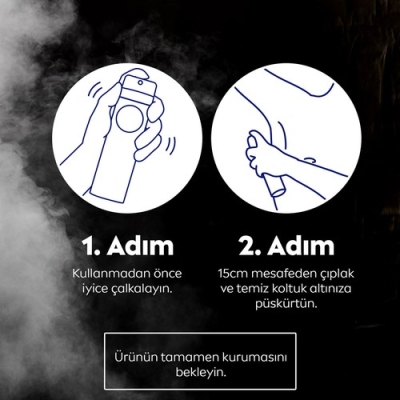 NIVEA Kadın Sprey Deodorant Black & White Invisible Güçlü Etki 48 Saat Anti-perspirant Koruma 150ml - 5