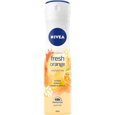 Nivea Kadın Sprey Deodorant Fresh Orange, 48 Saat Anti-perspirant koruma, 150 ml - Nivea