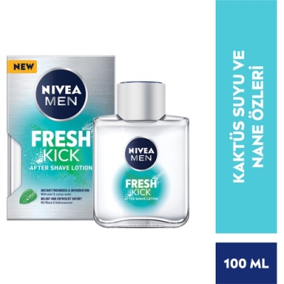 NIVEA Men Cool Kick Fresh Tıraş Sonrası Losyon 100ml, Serinleten Ferahlık - Nivea Men