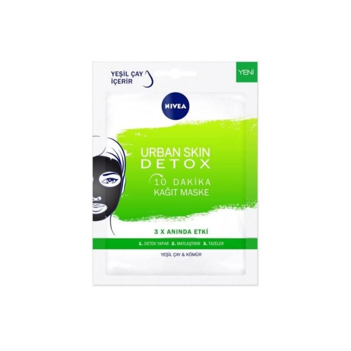 Nivea Urban Skin Detox 10 Dakika Kağıt Maske - 1