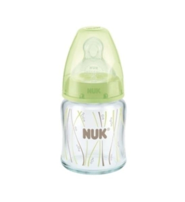 Nuk FC Silikon Emzikli First Choice Cam Biberon Yeşil 120 Ml - Yeşil - Nuk