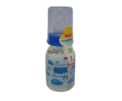 Nuk Silikon Emzikli Standart PP Biberon 110 ml Baby Blue - Nuk