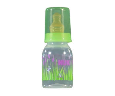 Nuk Silikon Emzikli Standart PP Biberon 110 ml Baby Yeşil - Nuk