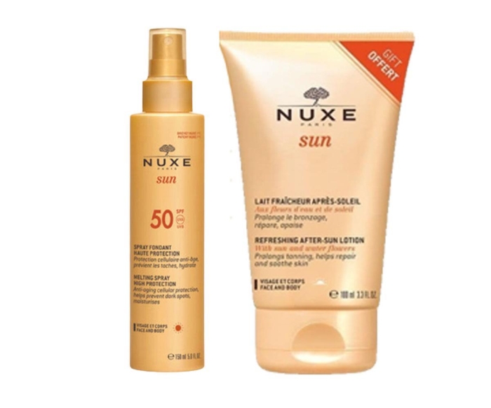 Nuxe Güneş Koruyucu Yüz ve Vücut Sütü Spf50 150 ml + NuxeSun Lait After-Sun Losyon 100 ML - 1