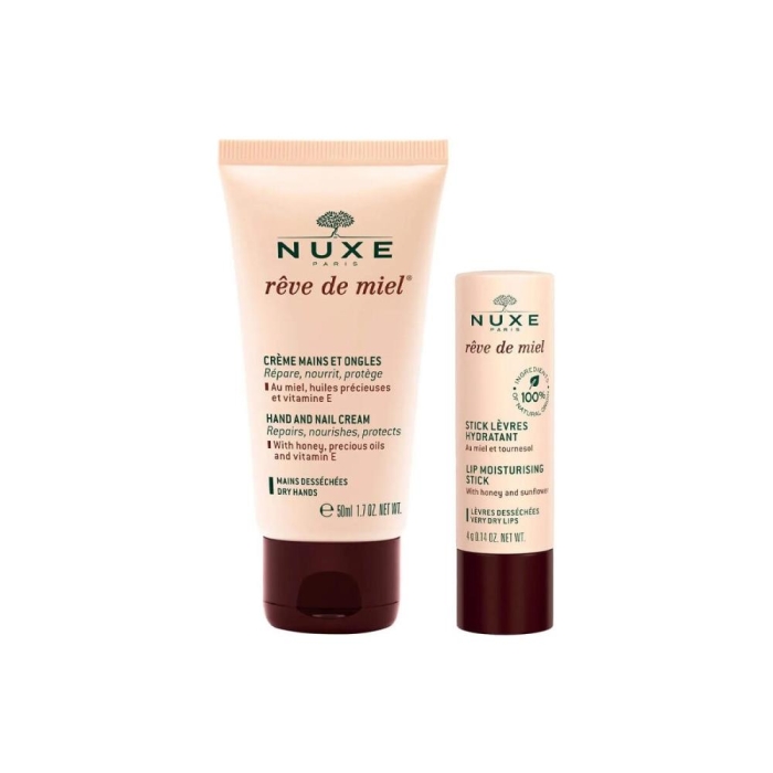 Nuxe Reve De Miel Hand And Nail Cream 30ML - Lip Stick Dudak Bakımı 4g - 2