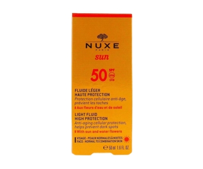 Nuxe Sun Light Fluid High Protection Spf 50 - Güneş Kremi 50 ml - Nuxe