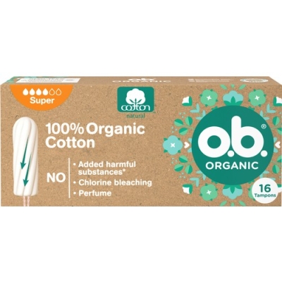 O.B. O.b Organic Super Tampon 16'lı Paket - O.B.