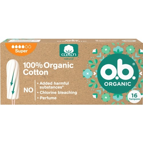 O.B. O.b Organic Super Tampon 16'lı Paket - 1