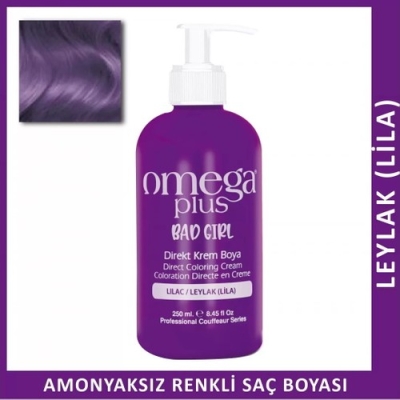 Omega Plus Bad Girl Lila Amonyaksız Renkli Saç Boyası 250 ml - Omega Plus