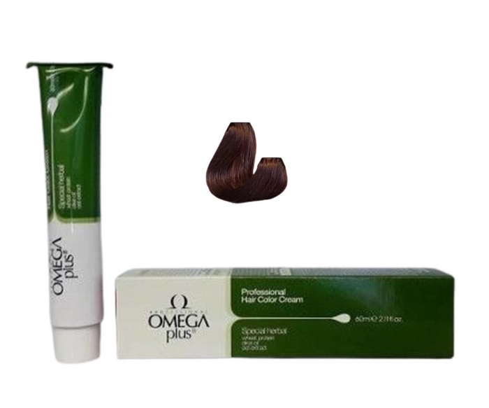 Omega Plus Color Professional Hair Color Cream 60 ml 7/34 Kumral Dore Bakır - 1