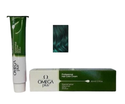 Omega Plus Color Professional Hair Color Cream 60 ml Saç Boyası Green Yeşil - Omega Plus