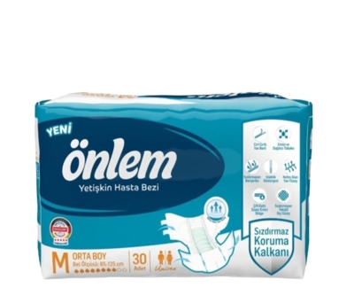 Önlem Bel Bantlı Hasta Bezi M Beden - Önlem