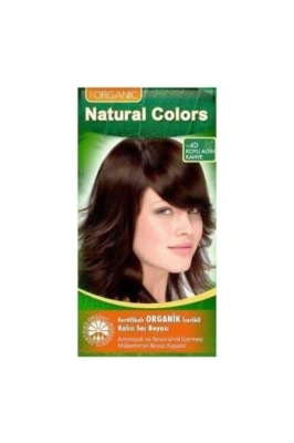 Organic Natural Colors 4 D Koyu Altın Kahve Organik Saç Boyası-8682467000667 - Natural Colors