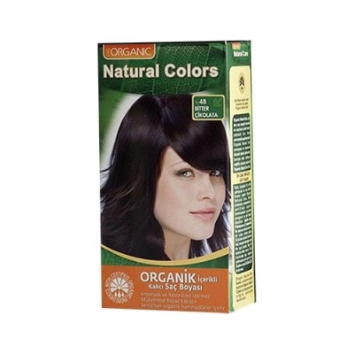Organic Natural Colors Bitkisel Kalıcı Saç Boyası 4B Bitter Çikolata-8682467000650 - Natural Colors