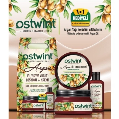 Ostwint 300 ml Krem + 100 ml Losyon Set Argan 8683835159871 - Ostwint