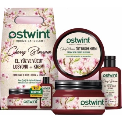 Ostwint 300 ml Krem + 100 ml Losyon Set Kiraz Çiçeği 8683835159901 - Ostwint
