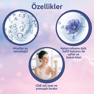 Palmolive Micellar Care Pamuk Özlü Micellar Su ile Banyo ve Duş Jeli 500 ml - 5