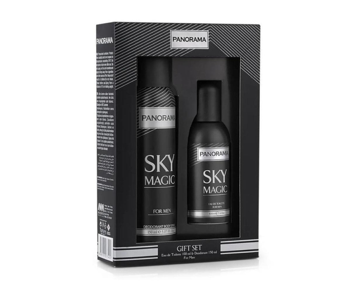 Panorama Sky Magic Erkek Parfüm ve Deodorant Seti (100 ml Edt + 150 ml Spray Deodorant) - 1