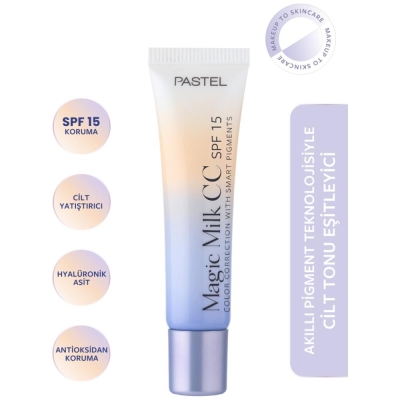 Pastel Magic Milk Color Correction 51 Medium Deep cc Krem SPF 15 - Pastel