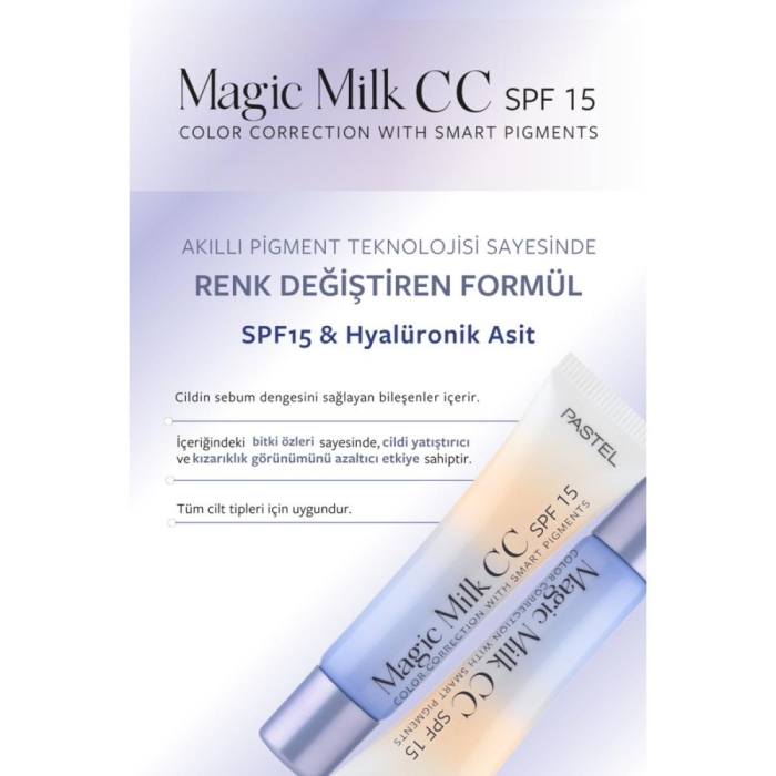 Pastel Magic Milk Color Correction 51 Medium Deep cc Krem SPF 15 - 4
