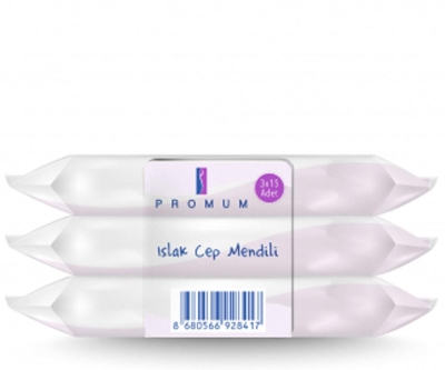 Promum Cep Mendili 3 x 15 Yaprak - Promum