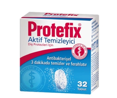Protefix Diş Protezleri Temizleyici 32 Tablet - Protefix