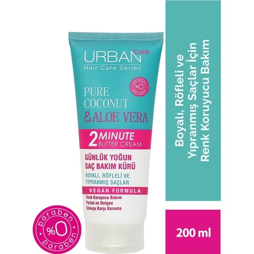 Pure Coconut & Aloe Vera Günlük Yoğun Saç Bakım Kürü - 1