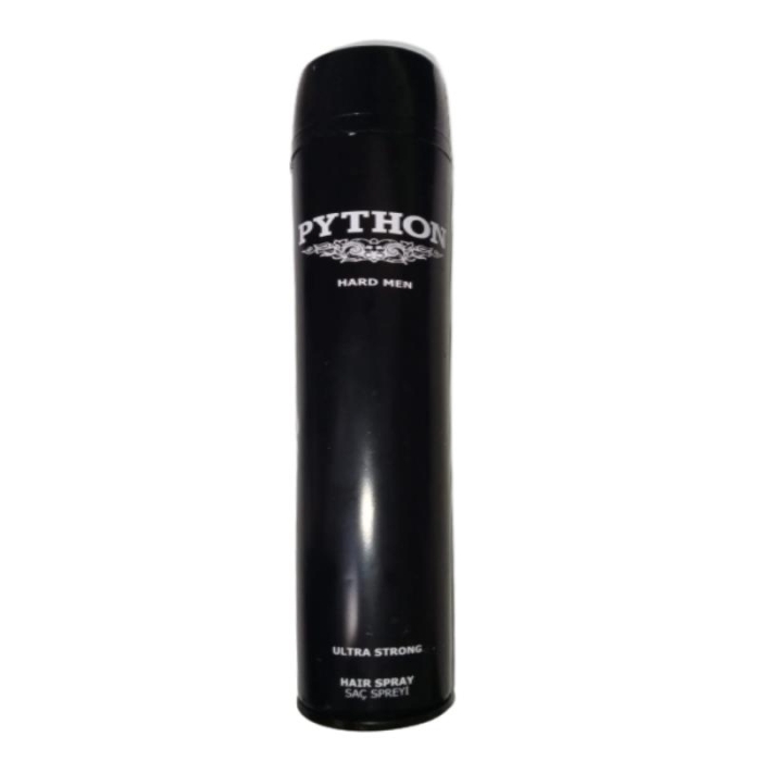 Python Hard Men Ultra Strong Saç Spreyi 400 Ml - 1