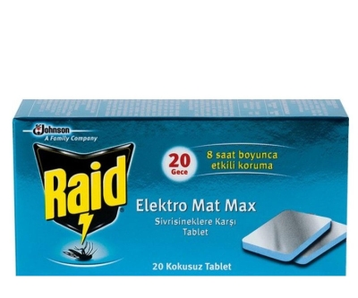 Raid Elektro Mat 20'Li Tablet - Raid