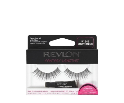 Revlon Yapıştırıcı Hediyeli Takma Kirpik - 91248 Lengthening - Revlon