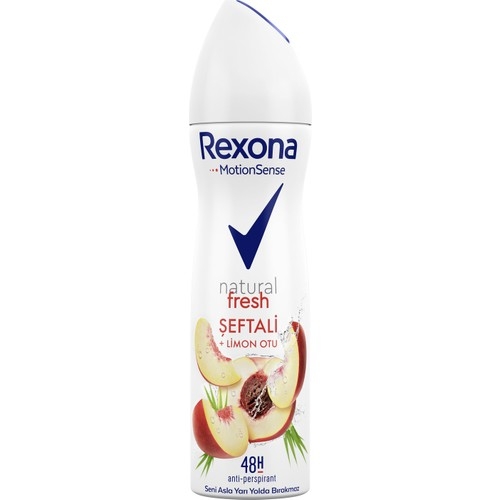 Rexona Motionsense Kadın Sprey Deodorant Natural Fresh Şeftalı + Limon Otu Tozu 150 ml - 2