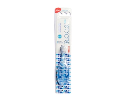 Rocs Baby Extra Soft - Bebekler İçin Diş Fırçası Mavi 0-3 Ay - R.O.C.S.
