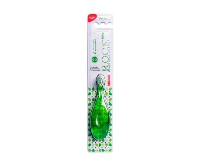 Rocs Baby Extra Soft - Bebekler İçin Diş Fırçası Yeşil 0-3 Ay - R.O.C.S.