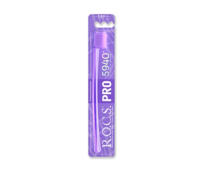 Rocs Pro 5940 Soft Diş Fırçası Mor - 1