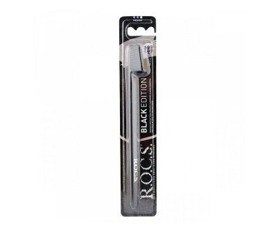 Rocs Sensation Black Edition Diş Fırçası Black Medium - R.O.C.S.