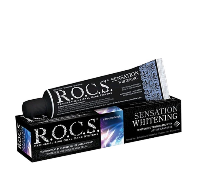 Rocs Sensation Yoğun Parlatıcı - Beyazlatıcı Diş Macunu - 1