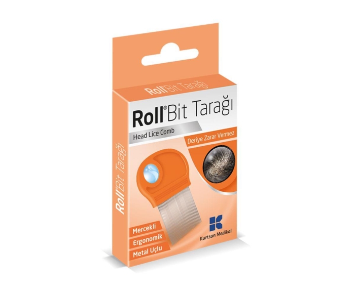 Roll Bit Tarağı Deriye Zarar Vermez Mercekli - Turuncu - 1