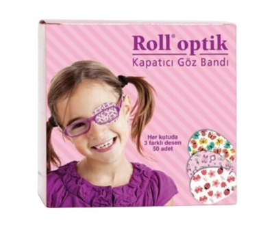 Kurtsan Roll Optik Kapatıcı Göz Bandı 50 adet Kız - Roll