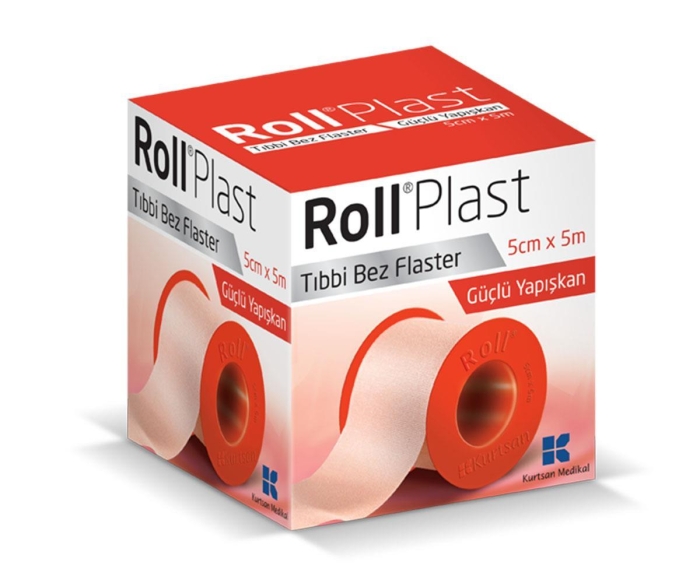 Roll Plast Çinko Oksitli Tıbbi Flaster 5Cm X 5M - 1