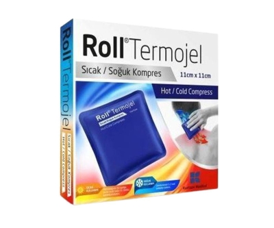 Roll Termojel Sıcak Soğuk Kompres Jel 11X11Cm Kumaş Kaplı - Kurtsan Medikal