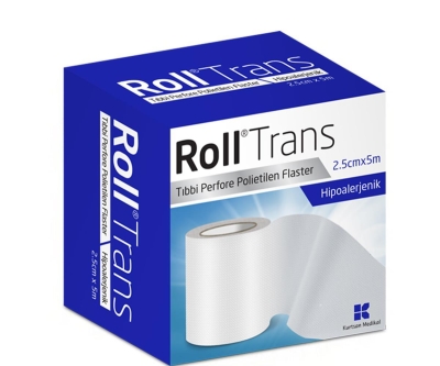 Roll Trans Şeffaf Perfore Polietilen Flaster 2.5Cm X 5M - Kurtsan Medikal