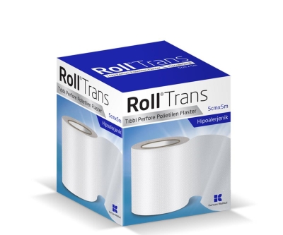 Roll Trans Şeffaf Perfore Polietilen Flaster 5Cm X 5M - Kurtsan Medikal
