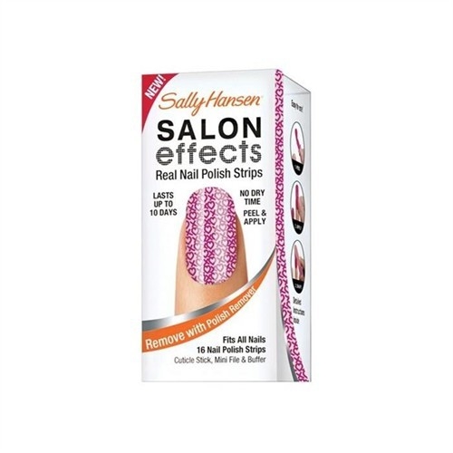 Sally Hansen Salon Effects - Gerçek Ojeden Yapılan Desenli Tırnak Bantları - Cross My Heart 4422-05 - 1